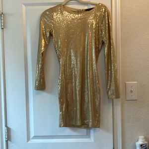 Forever 21 Gold/bronze sequin dress
